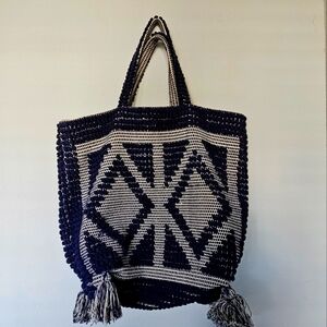 Love by Diego Binetti Knotted Tassel Tote Bag